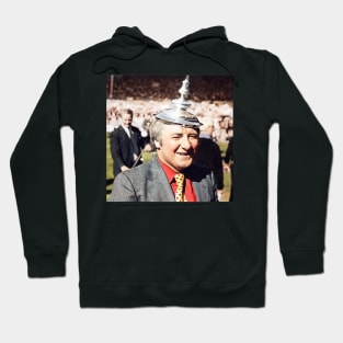 Tommy Docherty trophy on head Hoodie